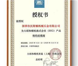 日本大昭和BIG授权代理证书